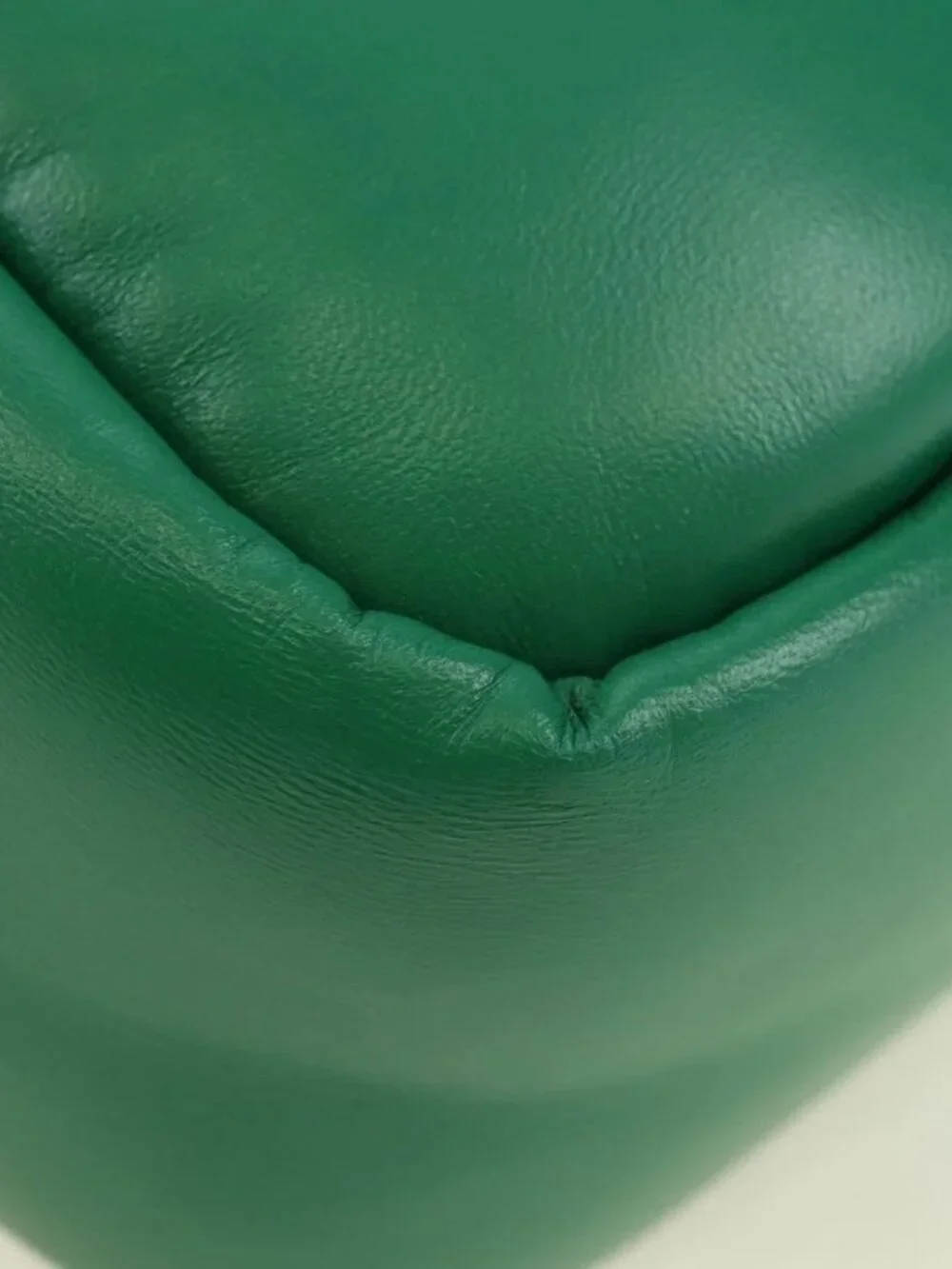 PRADA Hand Bag Leather 2way Green Silver Auth